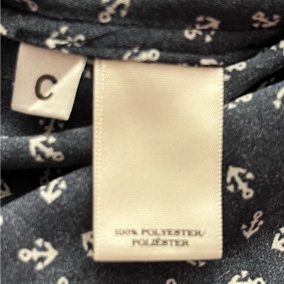 Ann Taylor Navy Blue Sleeveless Blouse Size XSPetite - Picture 5 of 8